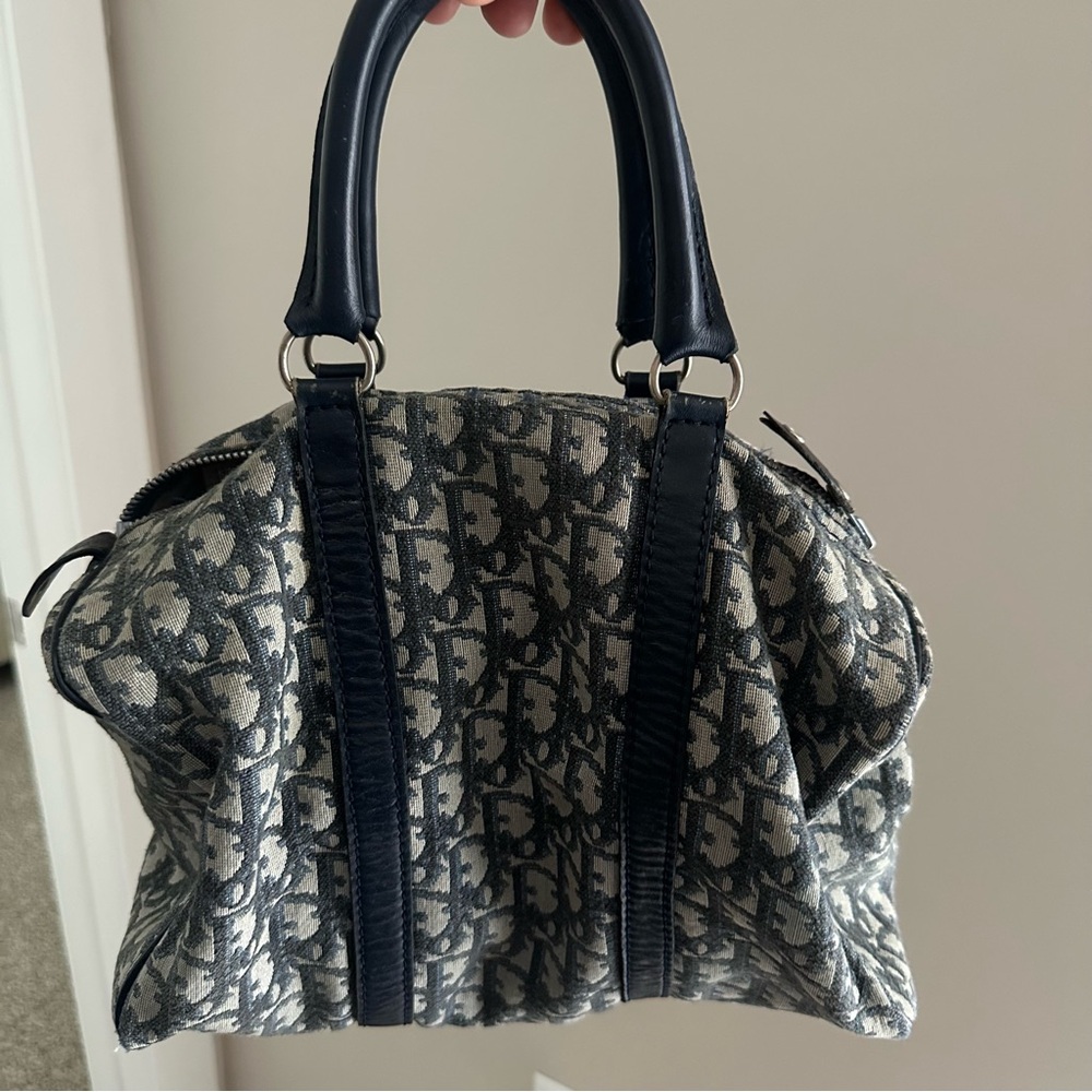 Vintage Dior Navy Blue Boston Bag - Picture 4 of 10
